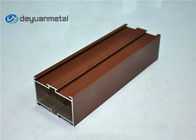 Profili di alluminio del grano di legno rivestito rosso della polvere per costruzione