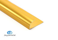 T6 trattamento d'angolo di alluminio di elettroforesi di profilo 12mm dorato