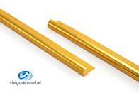 T6 trattamento d'angolo di alluminio di elettroforesi di profilo 12mm dorato