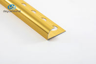 6063 profili d'angolo di alluminio intorno a colore dell'oro di forma per la guarnizione della parete