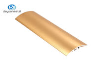La pavimentazione di alluminio di dimensione su ordinazione profila il trattamento di superficie anodizzato colore dell'oro