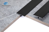 L'armadio da cucina T di alluminio profila il colore nero disponibile dell'OEM di altezza di 7.5mm per la decorazione del pavimento