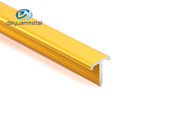 Colore disponibile espulso anodizzato dell'oro del ODM di T di spessore di alluminio di Manica 0.7-1.2mm con la curva