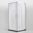 Porta doccia in alluminio personalizzata con angolo quadrato e rivestimento in polvere