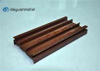 L'alluminio di legno del grano della lega 6063 profila una forma su misura lunghezza dei 5,98 tester