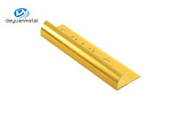 La disposizione di alluminio del bordo 6063 profila il colore dell'oro di forma rotonda per la guarnizione della parete