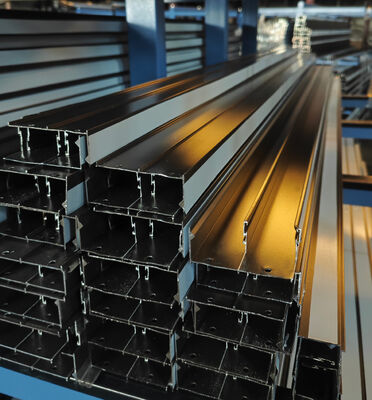 Profili di estrussione per finestre in alluminio per patio rivestimento in polvere bronzo