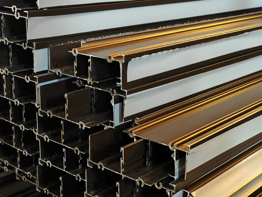 Profili di porta in alluminio con vetrina scorrevole in polvere in bronzo Sud Africa