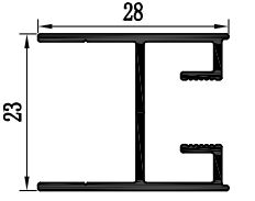 Sud Africa Profili di estrusione per finestre in alluminio per patio Rivestimento in polvere 6063