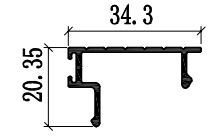 6063 Profili di estrusione per finestre in alluminio per patio Rivestimento in polvere