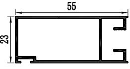 Profili scorrevoli in alluminio con rivestimento in polvere per il mercato sudafricano