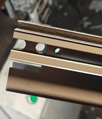 Profili scorrevoli in alluminio con rivestimento in polvere per il mercato sudafricano