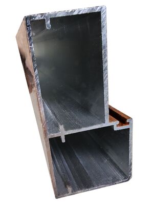 Profili per finestre a battente in alluminio estruso per fabbrica effetto legno