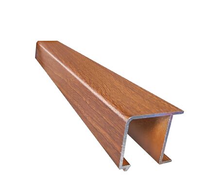 Profilo per finestra e porta a battente in alluminio con venatura del legno 6063 T5